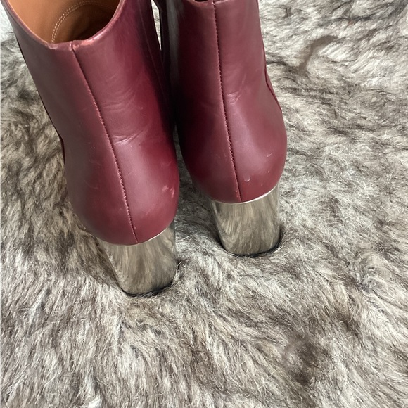 Celine #5 Phoebe Period Burgundy Ankle Boot - Picture 6 of 13